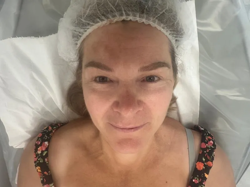 Microblading client result — bespoke brow shaping